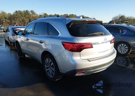 2015 Acura Mdx Technology Package z USA, uszkodzony, nr VIN 5FRYD3H46FB005972